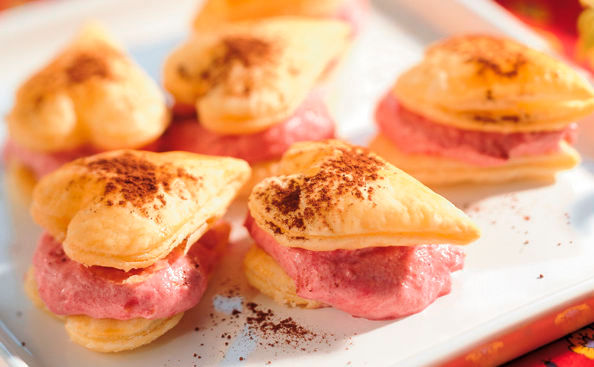 Himbeerherzen • Rezept • GUSTO.AT