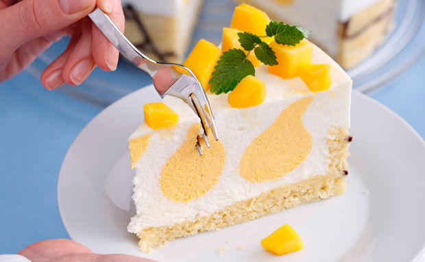 Buttermilch-Mango-Torte
