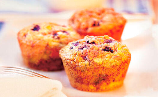 Haferflocken-Beeren-Muffins