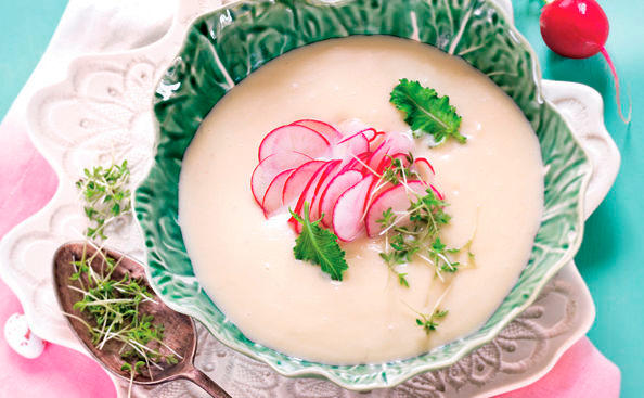 Kohlrabi-Kresse-Suppe