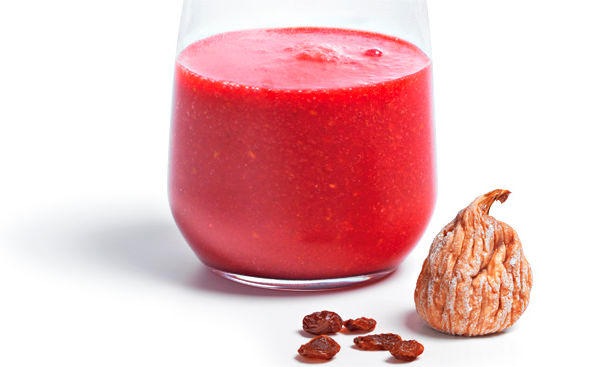 Roter Balance-Smoothie