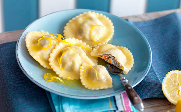 Ravioli in Zitronenbutter