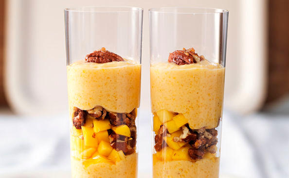 Eis-Smoothie mit Pekannüssen