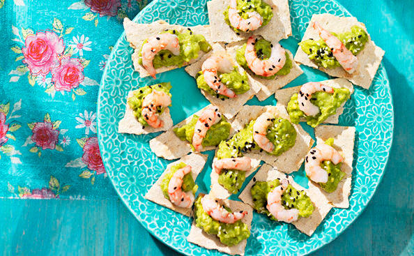 Avocado-Shrimps-Cracker