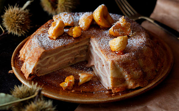 Maroni-Palatschinken-Torte