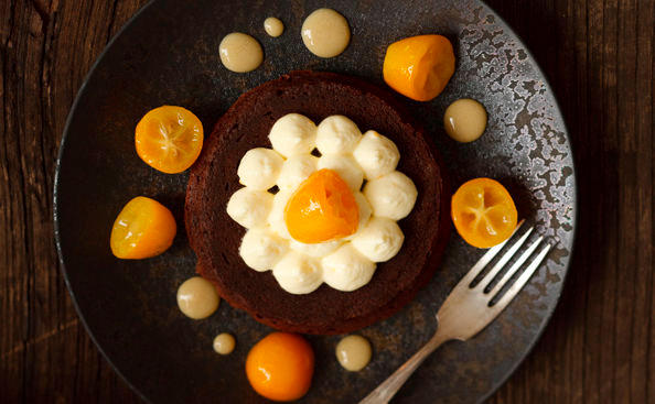 Schokofondant mit Kumquats