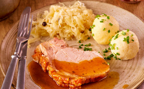 Schweinsbraten mit Biersaft • Rezept • GUSTO.AT