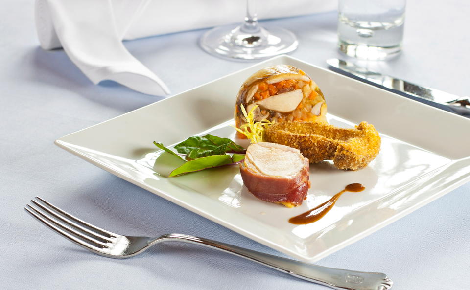 Hühnerfilet mit Schinken und Steinpilzen