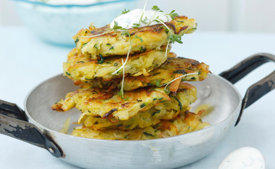 Erdäpfel-Zucchini-Puffer