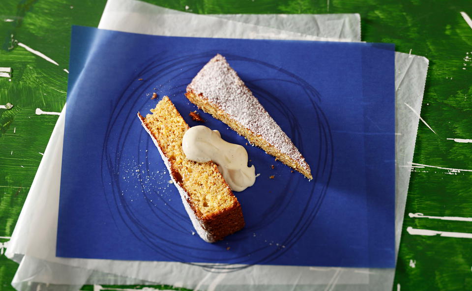 Mandeltorte mit Vanilledip