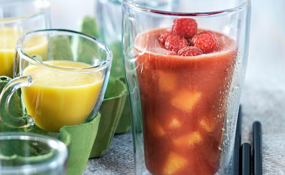 Melonen-Himbeerkaltschale
