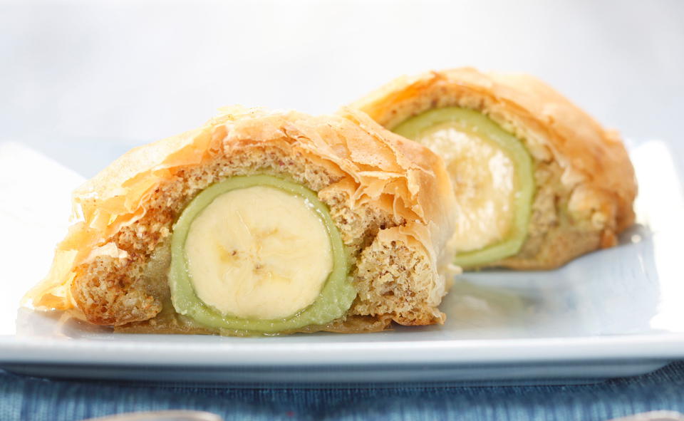 Bananen-Mandelstrudel