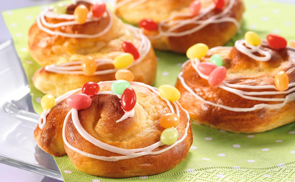 Topfen-Schnecken mit Zuckerglasur