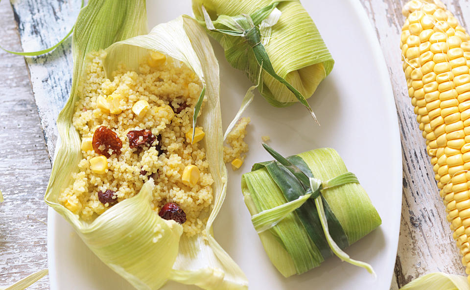 Maispäckchen mit Couscous