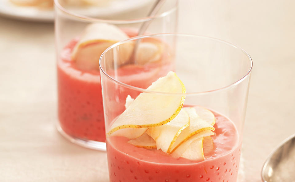 Grenadine-Creme mit Sago