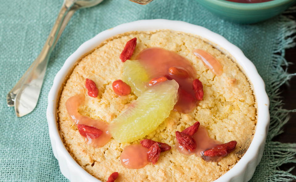 Couscousauflauf mit Preiselbeersauce