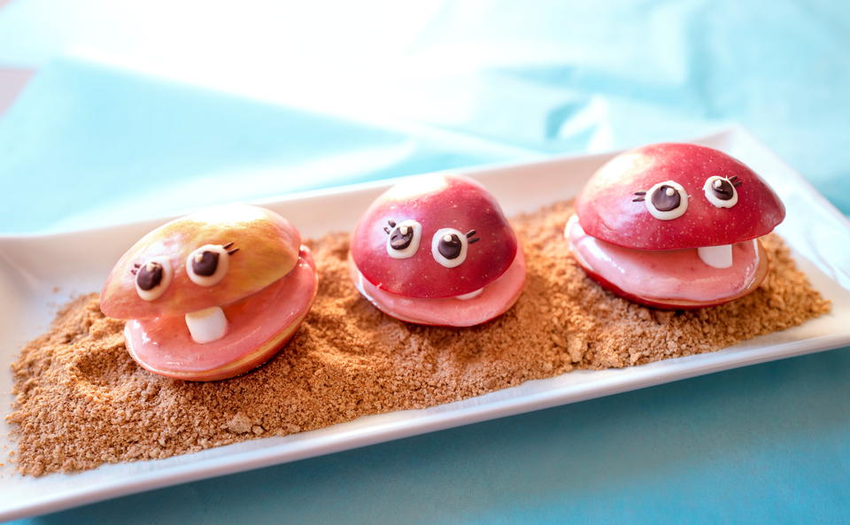 Süßes für Kinder: Muschelstrand mit Marshmallows