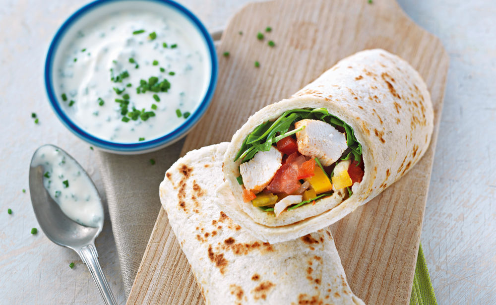 Wraps mit Hühnerfleisch • Rezept • GUSTO.AT