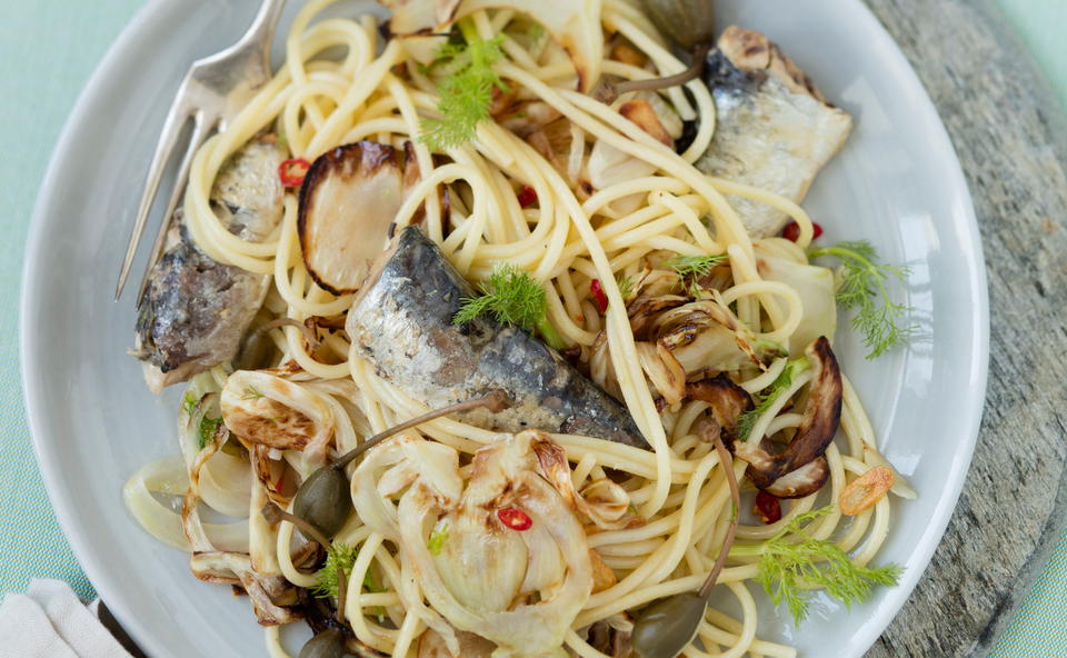 Spaghetti mit Sardinen und Fenchel