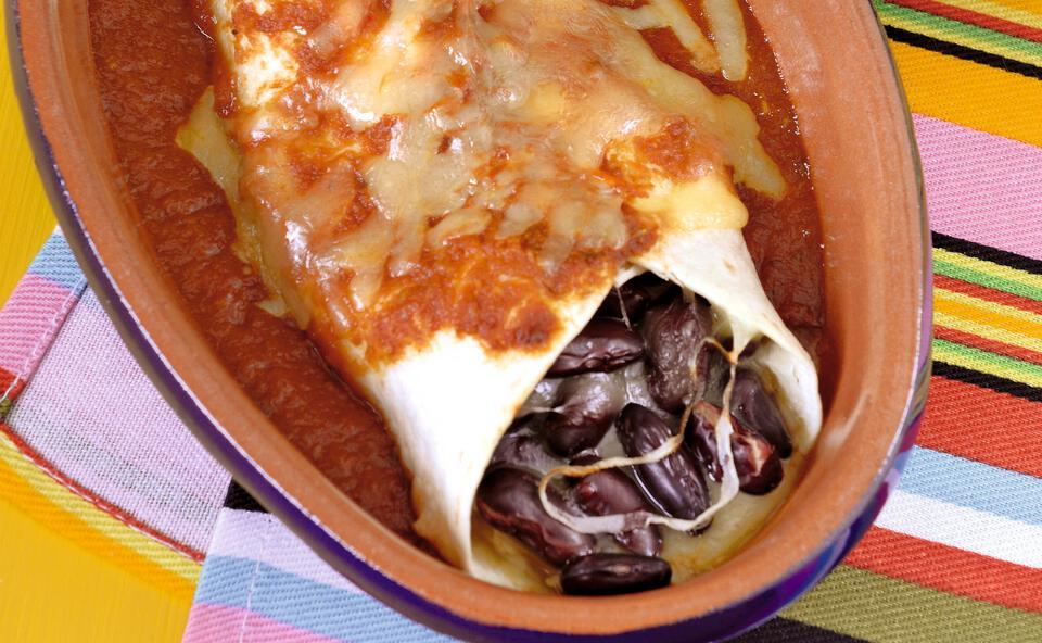 Mexikanische Veggie-Enchiladas: Überbackene Tortillas