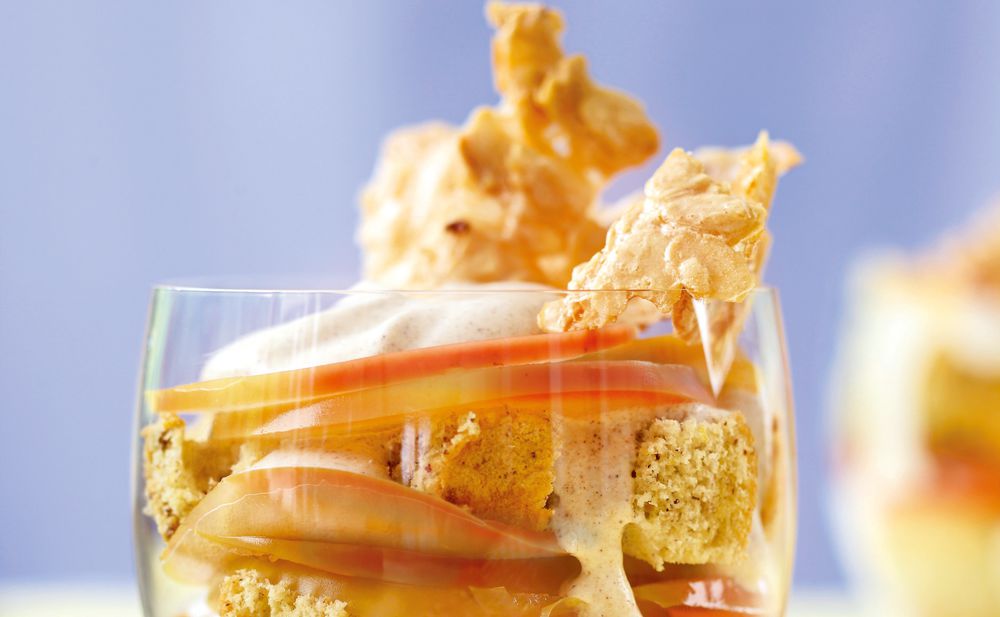 Nuss-Apfeltörtchen mit Knuspermandeln • Rezept • GUSTO.AT