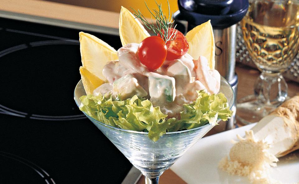 Shrimps-Cocktail mit Avocado
