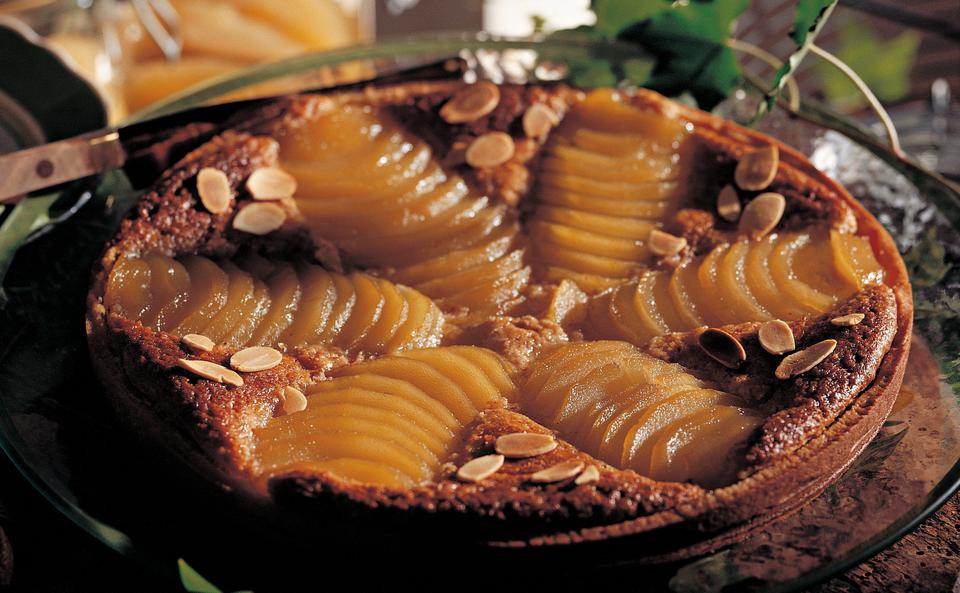 Birnen-Mandeltarte