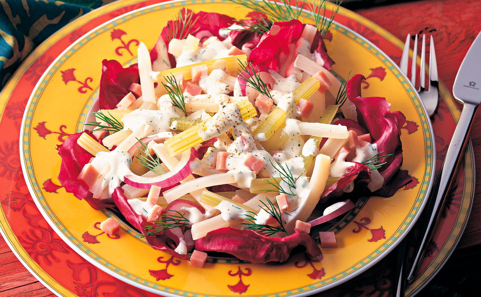 Schwarzwurzelsalat mit Schinken