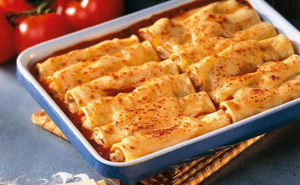 Selbstgemachte Cannelloni mit Fleischfülle • Rezept • GUSTO.AT