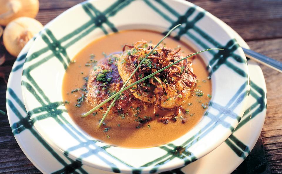 Brennsuppe mit Pressknödel