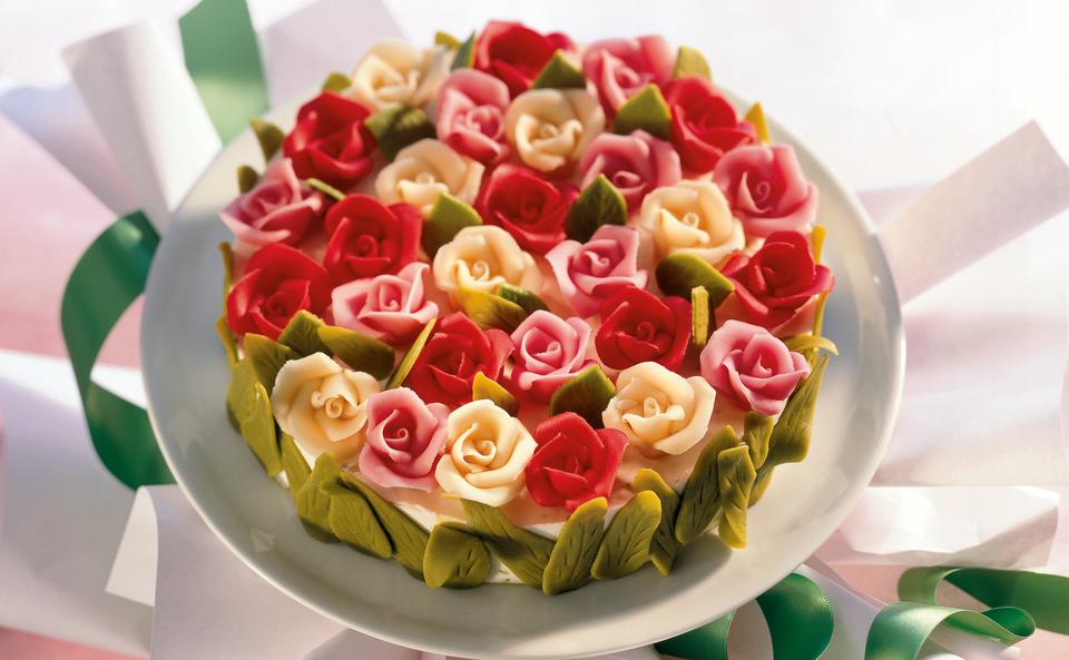 Valentins Rosentorte