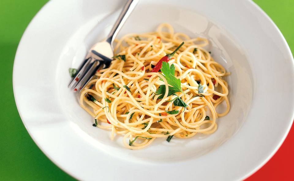 Spaghetti aglio, olio e peperoncino