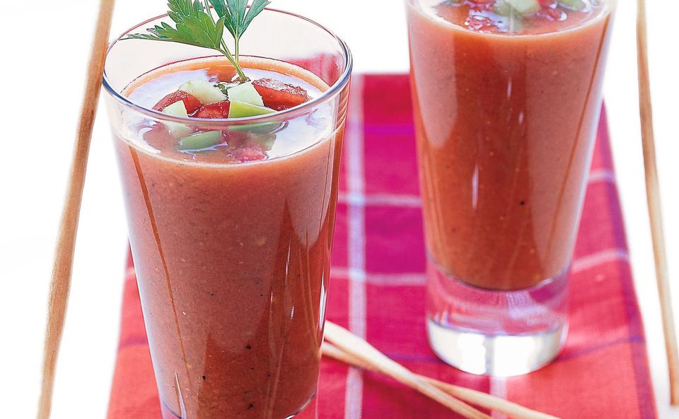 Gazpacho im Glas