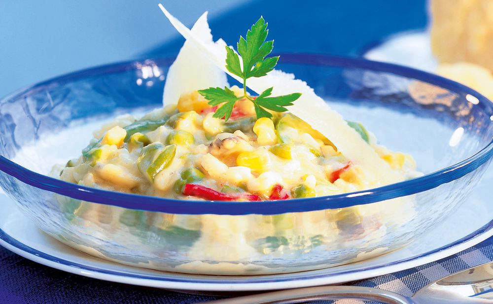 Gemüse-Risotto auf mediterrane Art • Rezept • GUSTO.AT