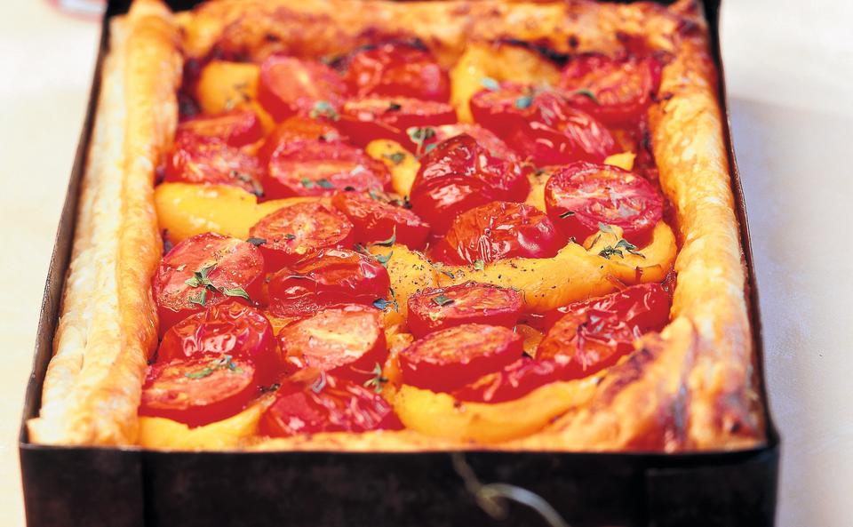 Paprika-Tomaten-Tarte