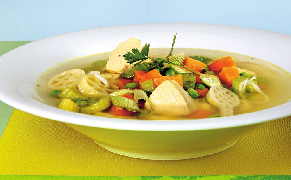 Nudeltopf mit Huhn • Rezept • GUSTO.AT