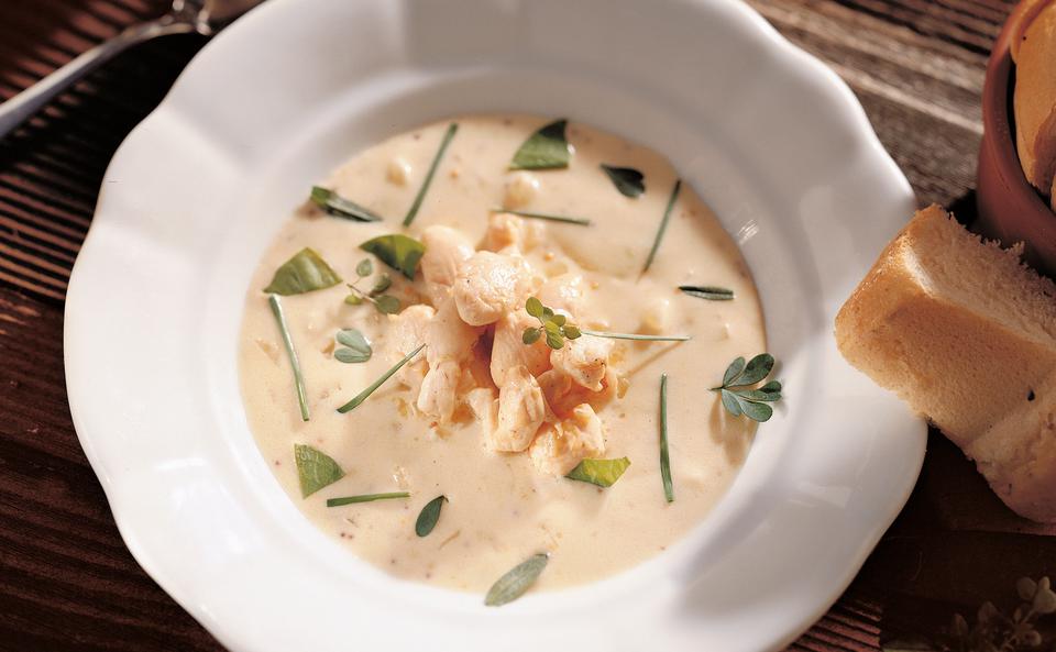 Falsche Froschschenkelsuppe mit Kräutern