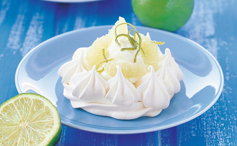 Meringue mit Limettencreme