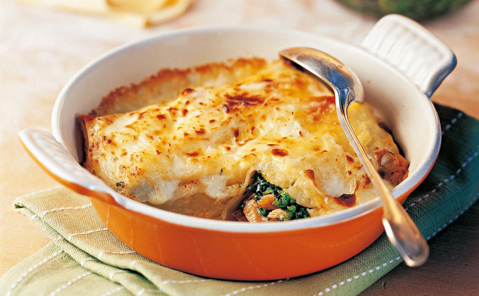 Cannelloni mit Thunfisch-Spinatfülle