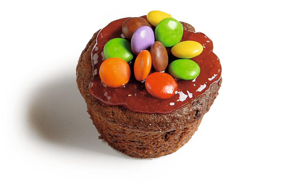 Bunte Schoko-Muffins