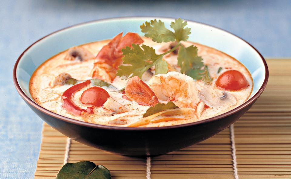 Tom Kha Gung: Thailändische Garnelen-Kokossuppe