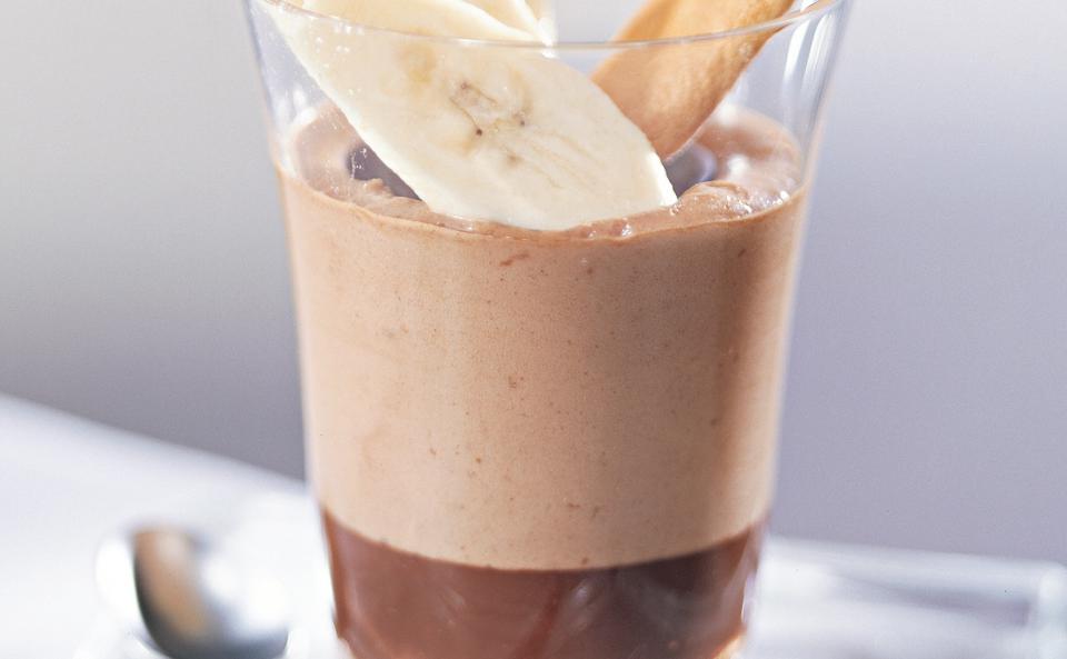 Nougatmousse mit Schoko und Banane