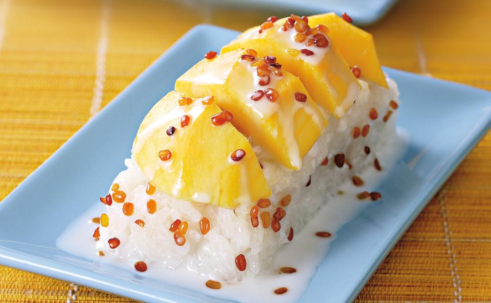 Kao Niau Muang: Sticky Rice mit Mango