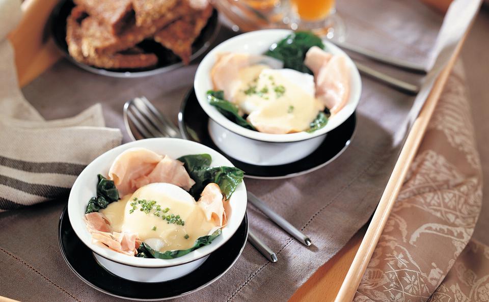 Florentiner Eier mit Sauce hollandaise