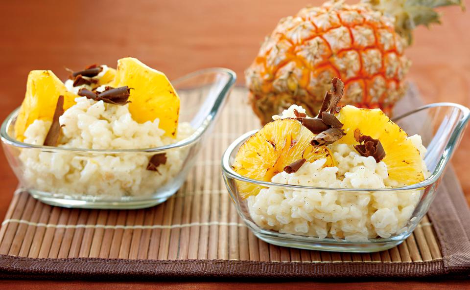 Milchreis mit Ananas