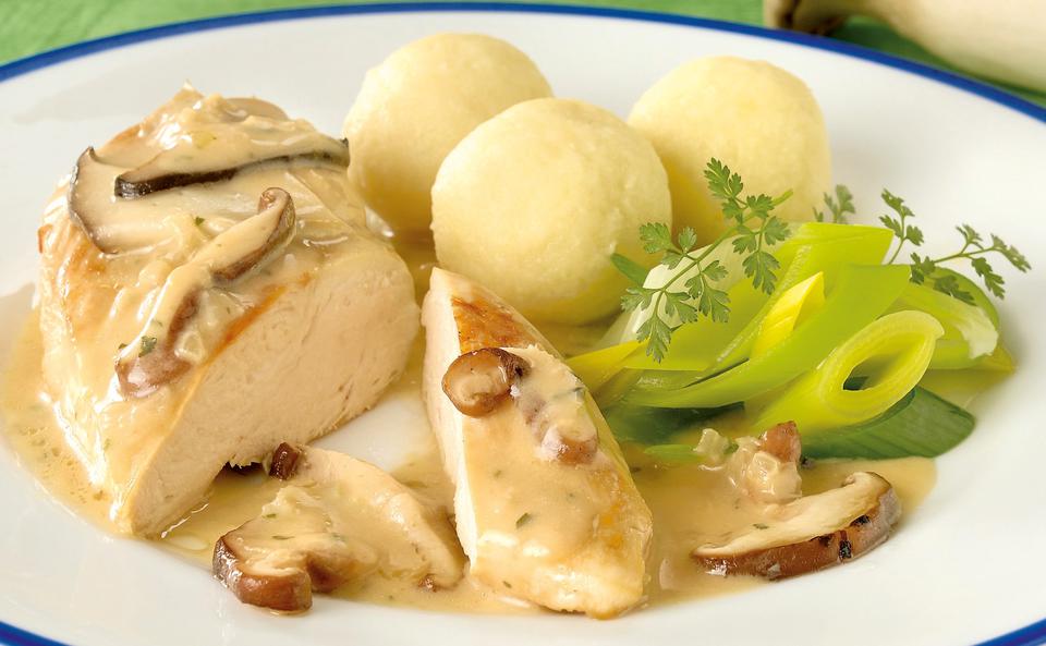 Hühnerfilet mit Schwammerlsauce