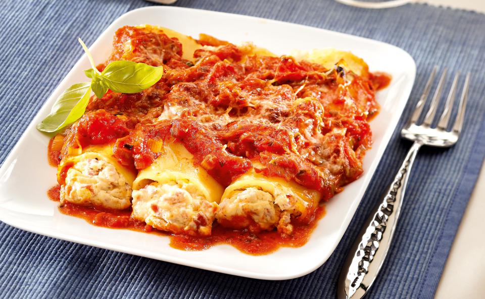 Cannelloni mit Rohschinken und Ricotta