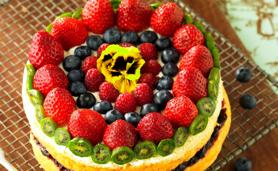 Bohnen-Früchte-Torte