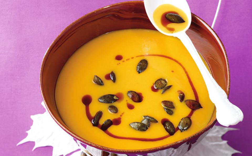 Kürbis-Orangen-Cremesuppe