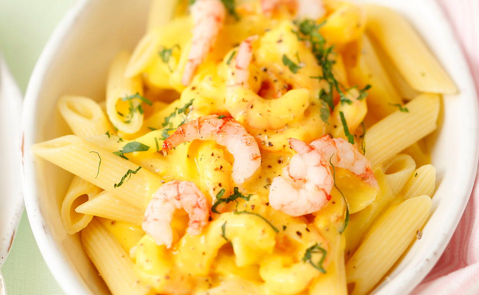 Penne mit Shrimps